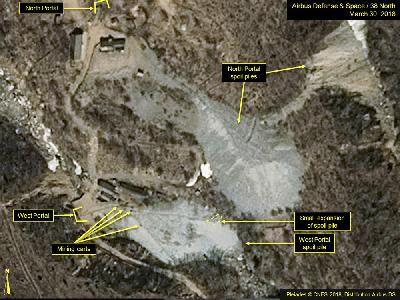 Korea Utara Bongkar Lokasi Uji Coba Nuklir