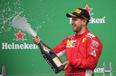 Sebastian Vettel.  REUTERS/Carlo Allegri