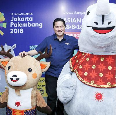 Ketua Indonesia Asian Games 2018 Organizing Committee Erick Thohir: Presiden Ingin Gaungnya Lebih Terasa