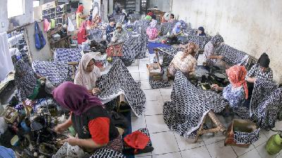 Batik tulis Center in TasiKmalaya, West Java.
