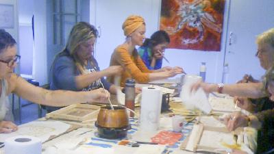 A Batik Workshop in Leiden, Netherlands. 