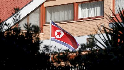 Kantor Kedutaan Besar Korea Utara di Roma, 3 Januari 2019./REUTERS/Alessandro Bianchi