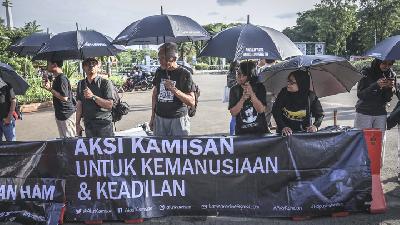 Aksi Kamisan ke-569 di depan Istana Negara, Jakarta, 10 Januari 2019. TEMPO/M Taufan Rengganis