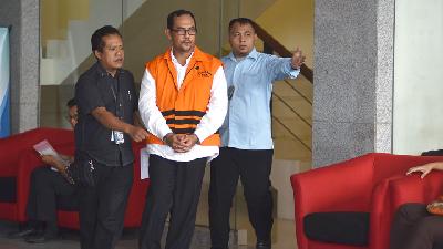 Haris Hasanudin di gedung Komisi Pemberantasan Korupsi, Jakarta, 21 Maret 2019./TEMPO/Imam Sukamto