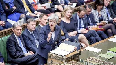Sengkarut Brexit Mengancam May/©UK Parliament/Jessica Taylor/Handout via REUTERS