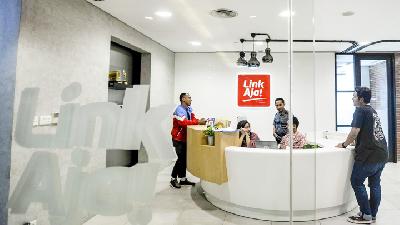 LinkAja office in Sudirman, Jakarta./Tempo/Tony Hartawan