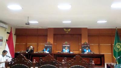 Sidang gugatan Brigadir TT di Pengadilan Tata Usaha Negara Semarang, Kamis, 16 Mei 2019./ TEMPO/AHMAD RAFIQ