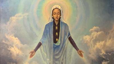 Lukisan Maria Assumpta karya Basoeki Abdullah. 