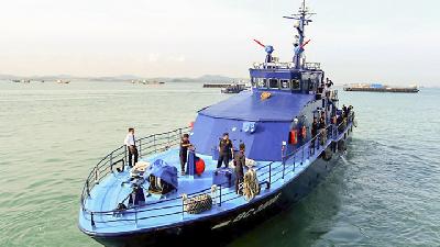 One of Customs directorate-general’s patrol speedboats./bcbatam.beacukai.go.id