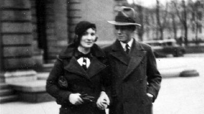Willy Brandt dan Getrud Meyer, 1939.