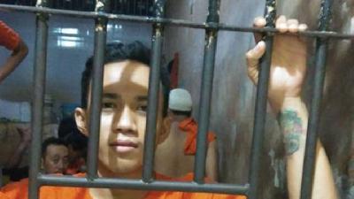 Angga Dwi Prayoga di ruang tahanan Kepolisian Resor Jakarta Barat. Istimewa