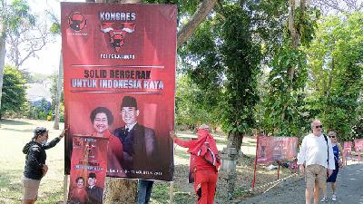Sejumlah pengurus daerah PDIP dicopot menjelang kongres di Bali. Ada yang melawan. ANTARA/Nyoman Hendra Wibowo