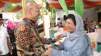 Acara syukuran terpilihnya Lili Pintauli sebagai Wakil Ketua KPK di kediamannya di Kecamatan Medan Amplas, 6 Oktober 2019. teras.id/medanhedlines.com