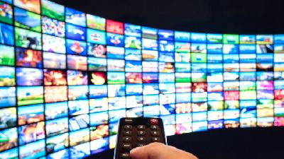 An illustration of digital television broadcast./ Shutterstock