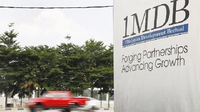 Papan proyek 1MDB di Kuala Lumpur, Malaysia, Juli 2015./Reuters/Olivia Harris