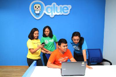 Suasana kantor QLUE Apps 
di Jakarta.  