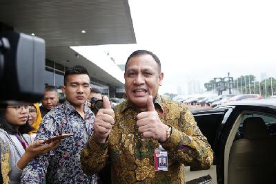 Ketua Komisi Pemberantasan Korupsi (KPK) Firli Bahuri di Kompleks Parlemen, Senayan, Jakarta, 6 Februari lalu. 