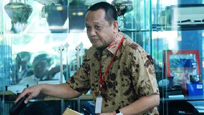 Sekretaris Mahkamah Agung Nurhadi di gedung Komisi Pemberantasan Korupsi, Jakarta, 8 Maret 2016./TEMPO/Eko Siswono Toyudho