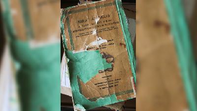 Salinan Kitab Mir’atuttullab fi tashil ma’rifat al-Ahkam asy-Syariat li al-Malik al-Wahhab di Universitas Syiah Kuala. TEMPO/Iil Askar Mondza