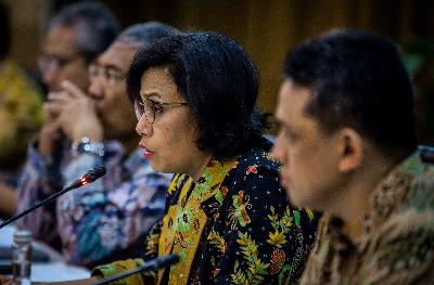 Menteri Keuangan Sri Mulyani Indrawati di Kementerian Keuangan, Jakarta, Maret 2019. TEMPO/Tony Hartawan