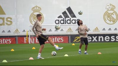 Sesi latihan Real Madrid di Valdebebas, Spanyol, 15 Mei 2020. Youtube/Real Madrid