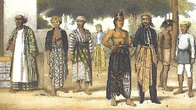 Litografi berjudul Bewoners van het eiland Java (penduduk pulau Jawa) karya Gustaaf Leonardus Adolf Amand, 1860./Foto-foto: KITLV