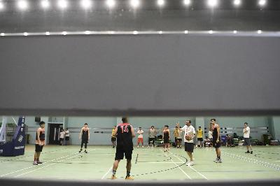 Pemusatan latihan nasional (Pelatnas) Timnas Indonesia di GBK Arena, Jakarta, 2019. ANTARA/Hafidz Mubarak A