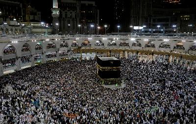 Pelaksanaan haji di Mekah, Saudi Arabia, Agustus 2019.  REUTERS/Umit Bektas