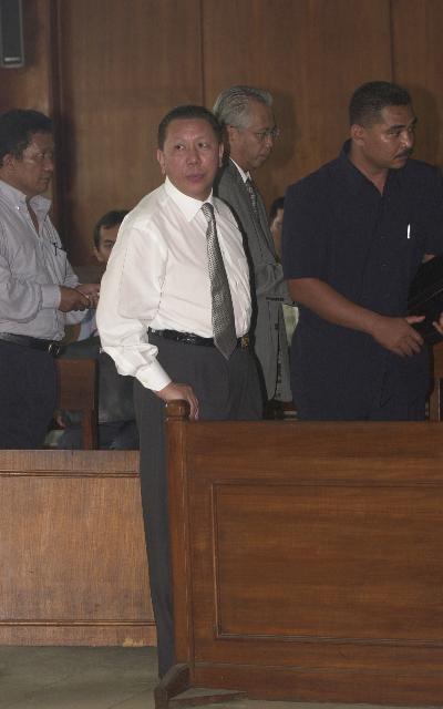 Joko S Tjandra di Pengadilan Negeri Jakarta Pusat, 2001. Dok TEMPO/Amatoel Rayyani