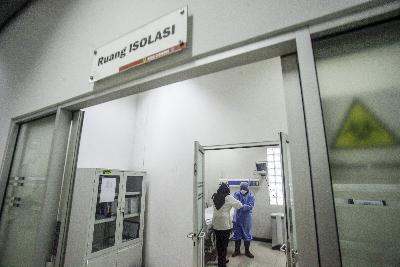 Ruang isolasi Rumah Sakit Umum Daerah (RSUD) Cibinong di Bogor, Jawa Barat, 3 Maret lalu. ANTARA/Yulius Satria Wijaya