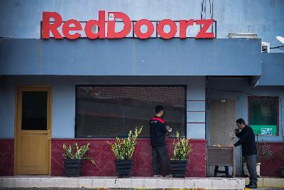 Hotel Reddoorz di kawasan Salemba, Jakarta, 12 Februari 2020. Tempo/Tony Hartawan