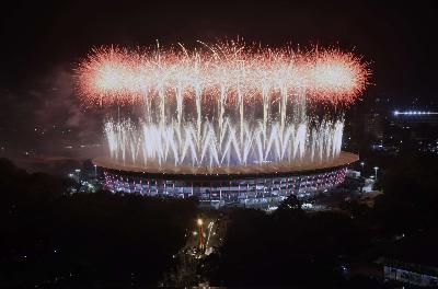 Indonesia sukses menggelar Asian Games 2018 menjadi nilai tambah untuk penawaran tuan rumah Olimpiade 2032. Dokumentasi TEMPO/Fakhri Hermansyah