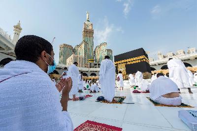 Suasana ibadah haji di Mekah, Arab Saudi, 31 Juli  2020. Saudi Press Agency/Handout via REUTERS