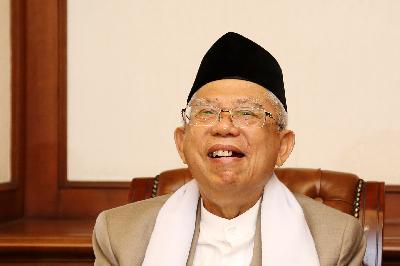 Wakil presiden Ma'ruf Amin di Jakarta, 14 Agustus 2018. TEMPO/M. Taufan Rengganis