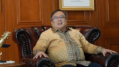 Menteri Riset dan Teknologi Bambang Brodjonegoro di Jakarta, 1 Juli 2020./TEMPO/Muhammad Hidayat