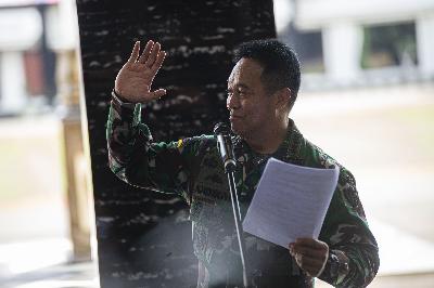 Kepala Staf Angkatan Darat (KSAD) Jenderal TNI Andika Perkasa. ANTARA FOTO/Aditya Pradana Putra/wsj.