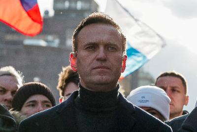 Politisi oposisi Rusia, Alexei Navalny, di Moskow, 29 Februari 2020. REUTERS/Shamil Zhumatov