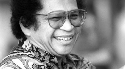 Menteri Pemuda dan Olahraga, Abdul Gafur, Jakarta, 1987. Dok.TEMPO/Robin Ong