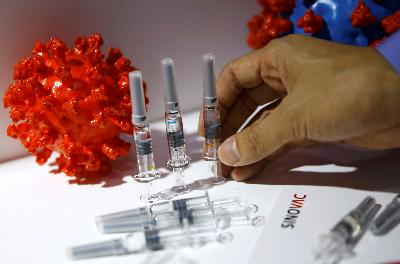 Kandidat vaksin dari Sinovac Biotech Ltd di Beijing, Cina, 5 September 2020. REUTERS/Tingshu Wang