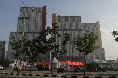Rumah Sakit Darurat Covid-19 Wisma Atlet, Kemayoran, Jakarta,  8 September 2020. TEMPO/Subekti.
