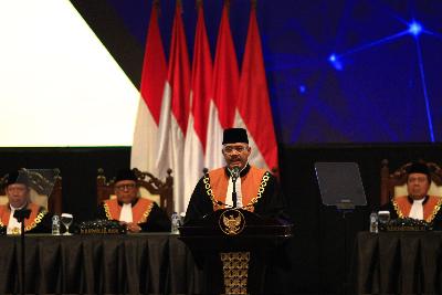 Ketua Mahkamah Agung RI M. Hatta Ali di Jakarta, Februari 2019. TEMPO/Subekti