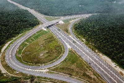 Tol Pekanbaru-Dumai di Riau, 26 September 2020. ANTARAFB Anggoro