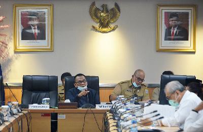 Rapat Badan Musyawarah (Bamus) DPRD DKI Jakarta membahas APBD di Jakarta, 19 Oktober 2020. dprd-dkijakartaprov.go.id