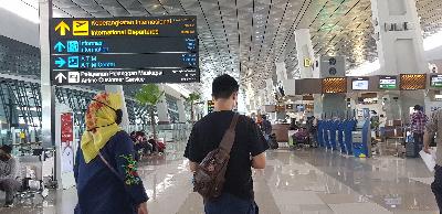 Suasana Terminal 3 Keberangkatan Bandara Soekarno-Hatta, Banten, 15 Oktober 2020. Tempo/Jhoniansyah Hardjono