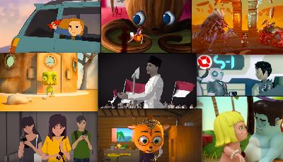 Sejumlah karya film animasi yang diputar dalam Animasi Cikini (Animakini) 2020. Dok. Animakini
