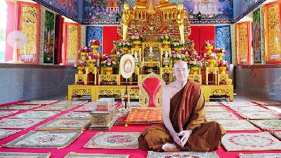 Bikkhu Anandajoti saat berada di Vihara Wat Yang Thong, Sadao, Thailand, Juli 2017./photodharma.net/Bikkhu Anandajoti