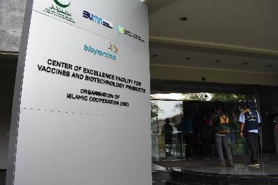 Salah satu gedung riset PT Bio Farma, Bandung, Jawa Barat, 12 Agustus 2020. TEMPO/Prima mulia