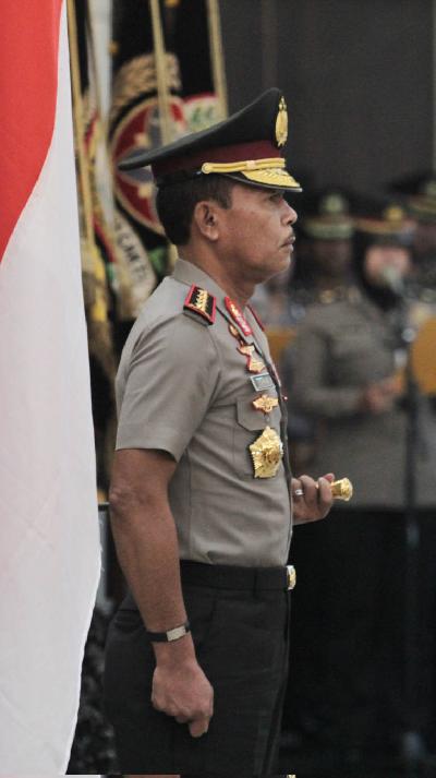 Kapolri Jenderal Polisi Idham Azis di Gedung Rupatama, Mabes Polri, Jakarta, 11 Februari 2020. [TEMPO/Hilman Fathurrahman W)