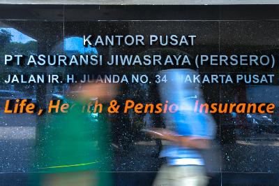 Kantor Pusat Asuransi Jiwasraya di kawasan Harmoni, Jakarta, November 2019. Tempo/Tony Hartawan