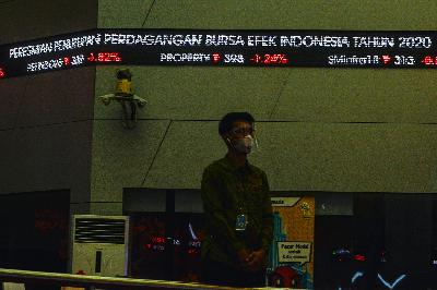 Suasana Bursa Efek Indonesia di Jakarta, 30 Desember 2020. Tempo/Tony Hartawan